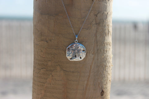 Sterling Silver Sand dollar Pendant - Across The Way