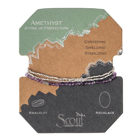 Amethyst Silver Delicate Wrap - Across The Way