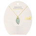 Amazonite Gold Organic Stone Necklace