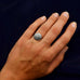 Full Moon Silver Size 8 Ring