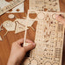 Laser Cut Wooden Puzzle: Drum Kit