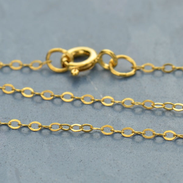 14K Gold Filled Chain - 18 Inch Delicate Cable Cha