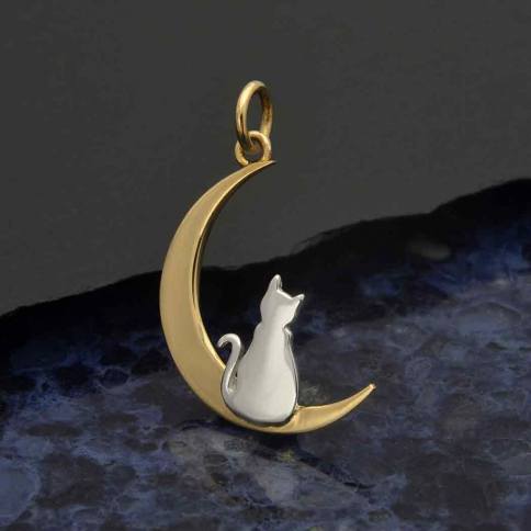 Moon with Kitty Charm