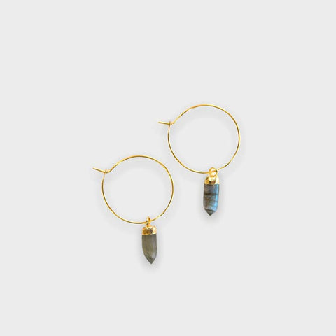 Berklee Earrings, Labradorite