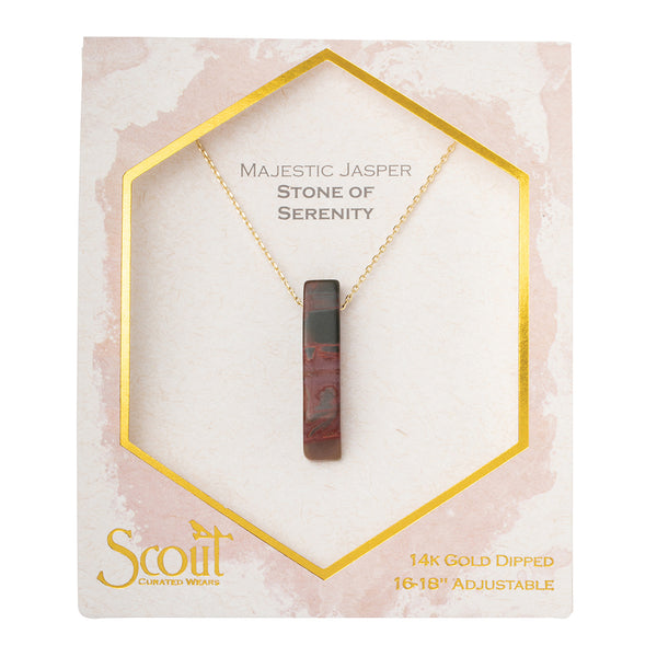 Stone Point Neck Majestic Jasp/Gold