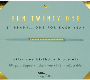 21st Birthday bracelet - Across The Way