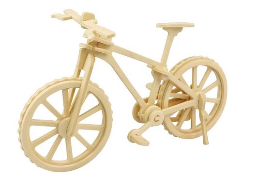 3D Wooden Puzzle: Bicycle