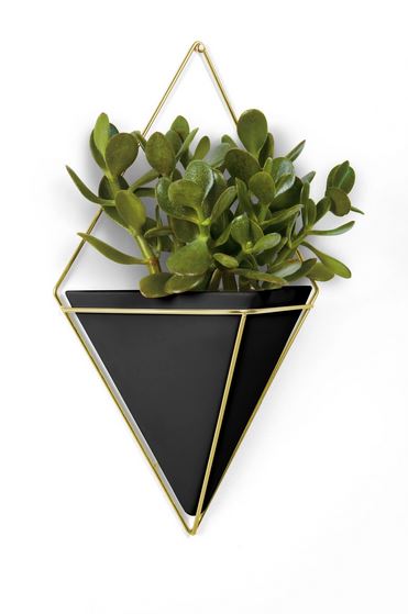 Black Diamond Large Wall Vase