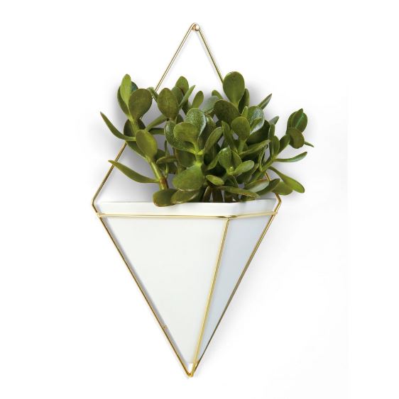 umbra planter hanging White Diamond Large Wall Vase – Across The Way
