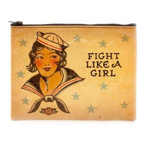 Fight Like A Girl Zipper Pouch