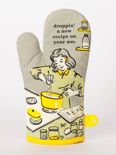 Droppin` a Recipe Oven Mitt