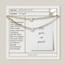 Layered Necklace, Pearl 15-17in. Gold