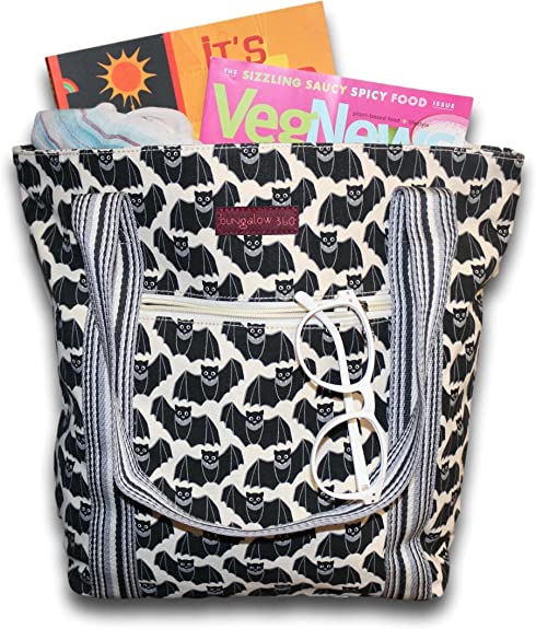 Striped Tote - Bat