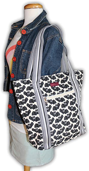 Striped Tote - Bat