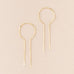 Equinox Keyhole Hoop Gold