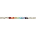 Silver Rainbow Sparkle Anklet