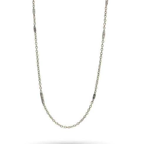 Bar Star Scatter Chain Brass 16in
