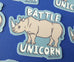 Rhinoceros Rhino Battle Unicorn Sticker