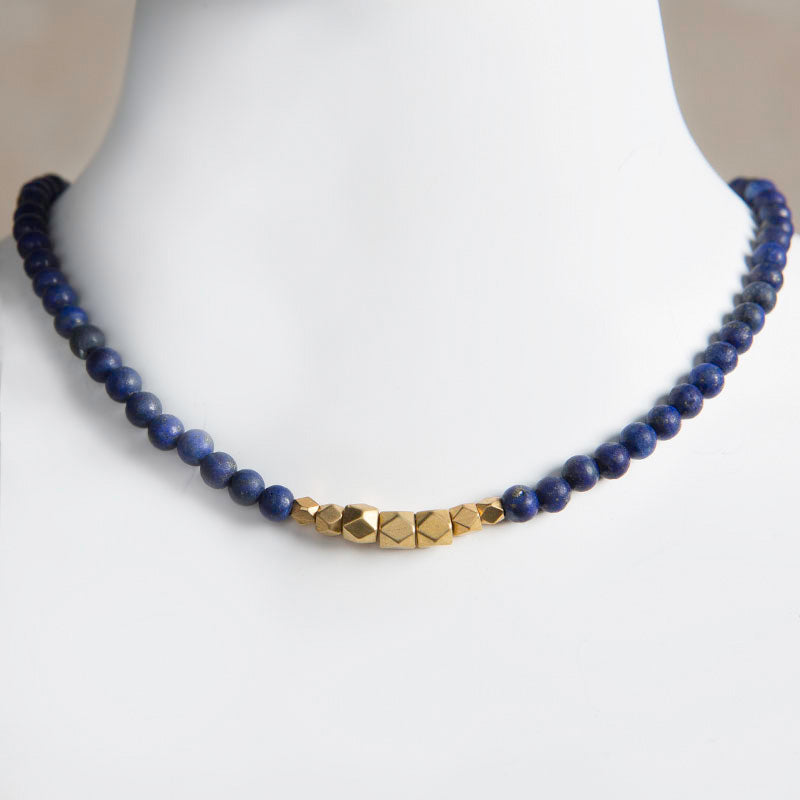 Jerry Gemstone Choker - Lapis Lazuli - Across The Way