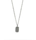 Cosmos Tag Necklace Silver 16in