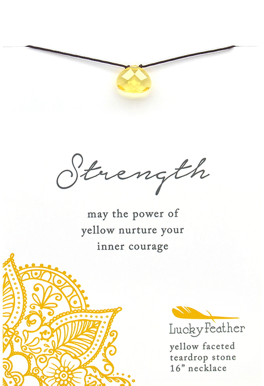 Power Necklace Yellow Stregnth
