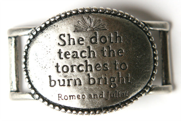 She doth teach the torches. antique silver - Across The Way
