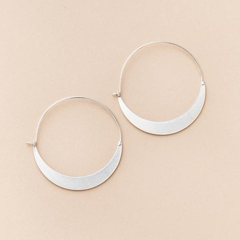 Crescent Hoop Silver