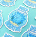 Deep Breaths Fish Bowl Sticker