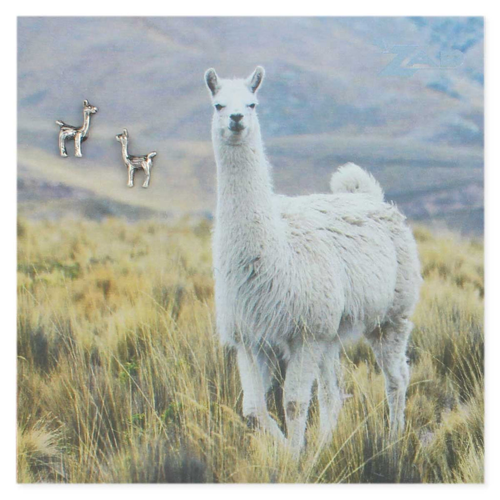 Picture Llama Post Earrings - Across The Way
