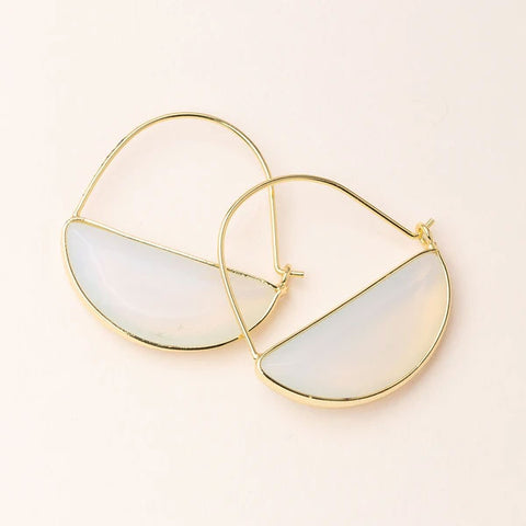 Hoop Earring Opalite/Gold