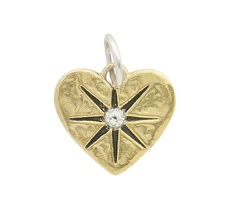 guided by heart compass pendant