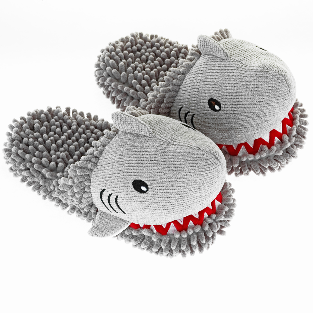 Fuzzy Friend Slippers Shark