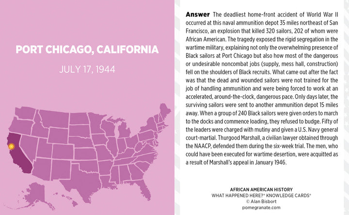 Events that shaped American history Knowledge Deck