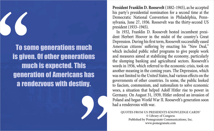 My Fellow Americans: Quotes from U.S. Presidents