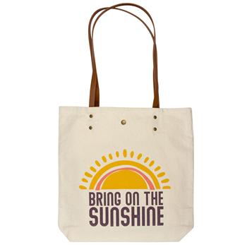 Cotton Canvas Book Bag Sunshine