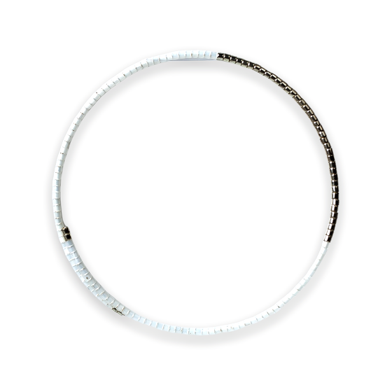 Norah Bangle, White Opal SILVER