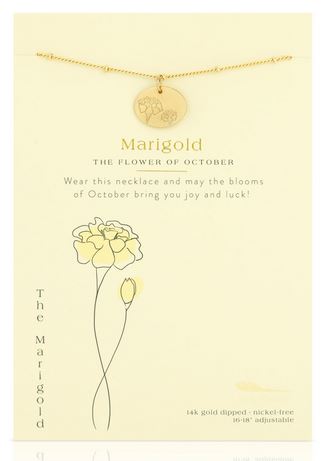 Birth Flower October Marigold