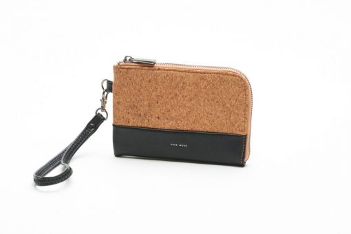 Cameron Wristlet - Black and Cork - Across The Way