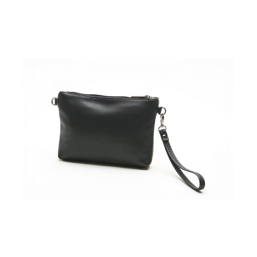Nicole Wristlet - Black and Cork - Across The Way