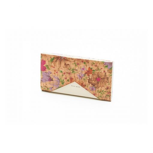 Sophie Wallet Light Floral and Cork - Across The Way