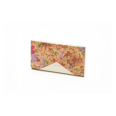 Sophie Wallet Light Floral and Cork - Across The Way