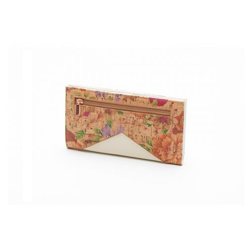 Sophie Wallet Light Floral and Cork - Across The Way