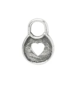 protect your precious heart lock charm