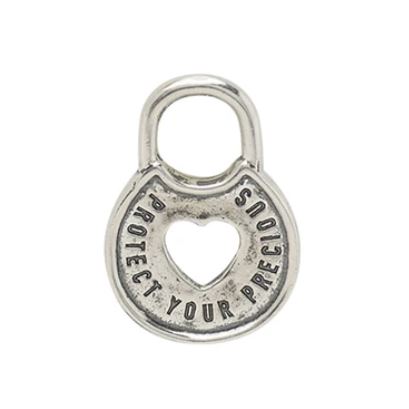 protect your precious heart lock pendant