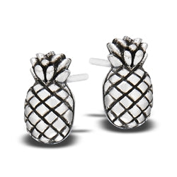 Pineapple Silver Stud