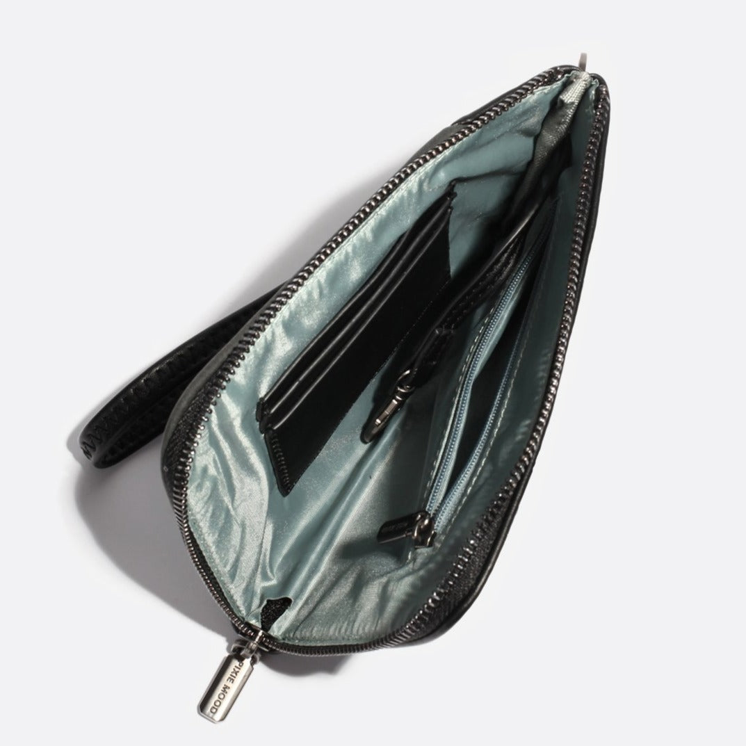 Stacy Wristlet - Black Croc