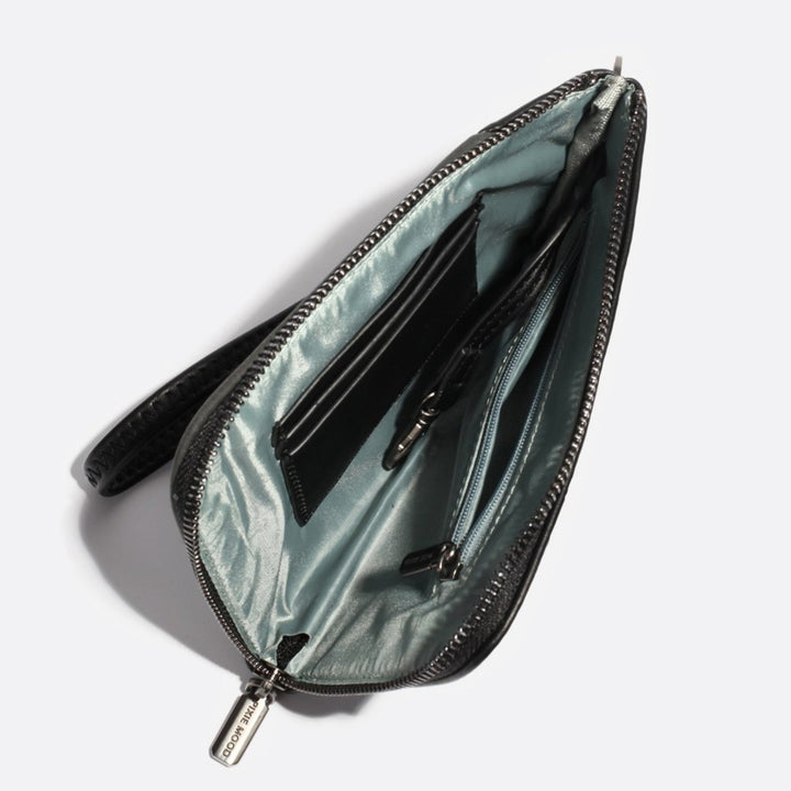 Stacy Wristlet - Black Croc