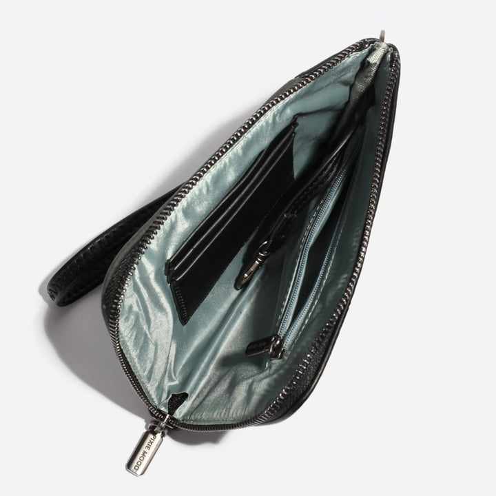 Stacy Wristlet - Black/Dark Floral Cork