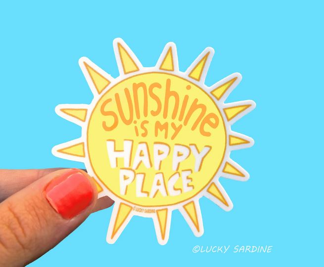 Sunshine Is My Happy Place Sticker