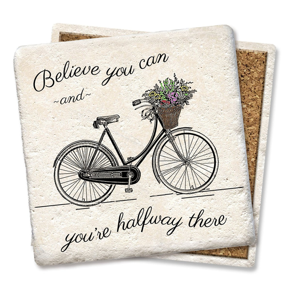 Bike and Flowers Coaster